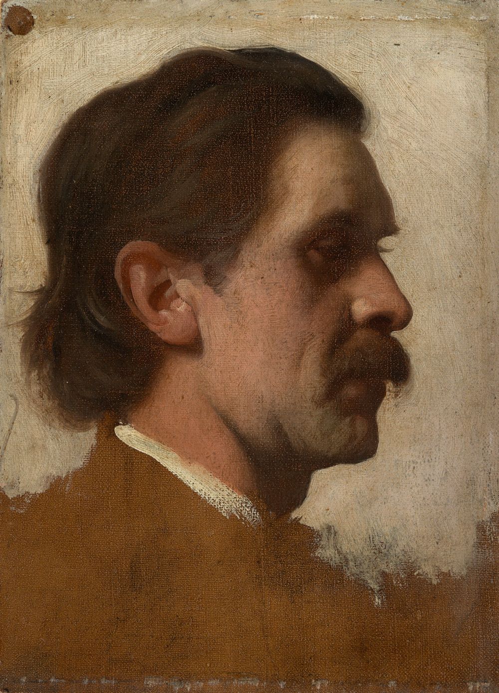 Theodor Poeckh - Bildnisstudie eines männlichen Kopfes
