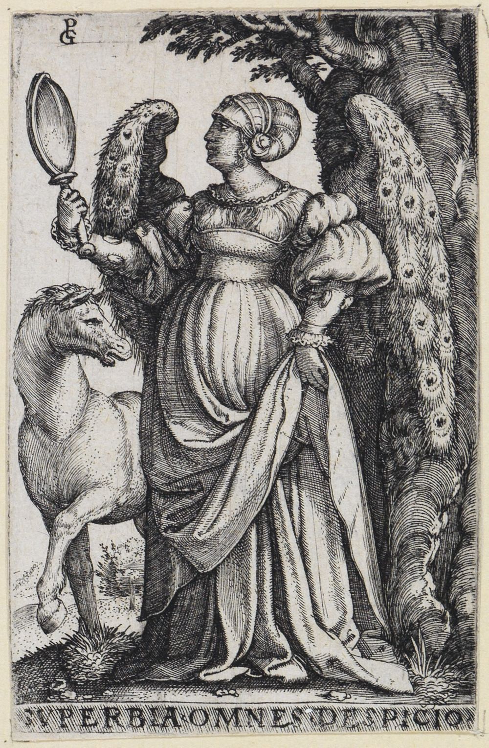Georg Pencz - Der Hochmut (Die sieben Todsünden)