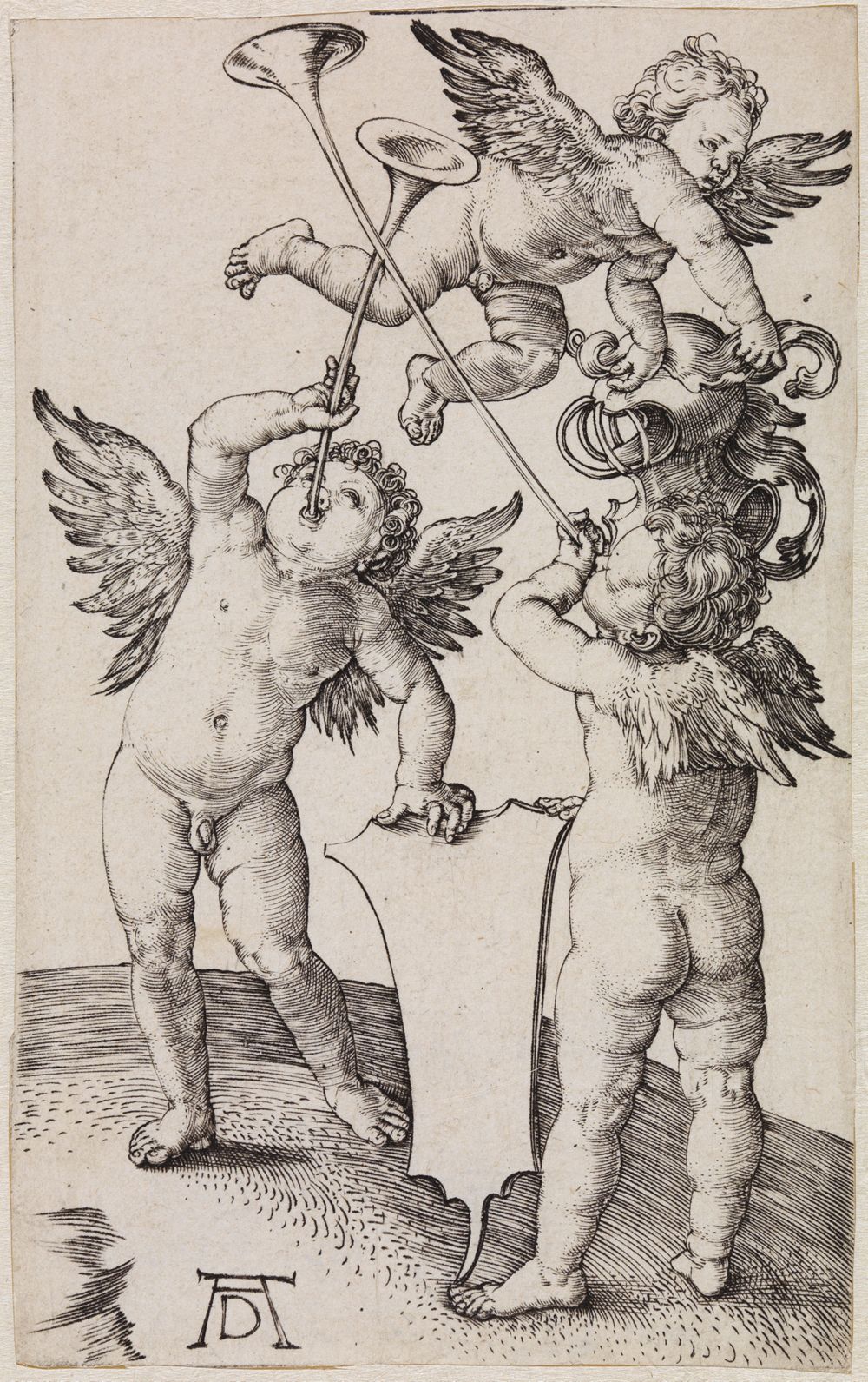 Albrecht Dürer - Drei Genien als Wappenhalter