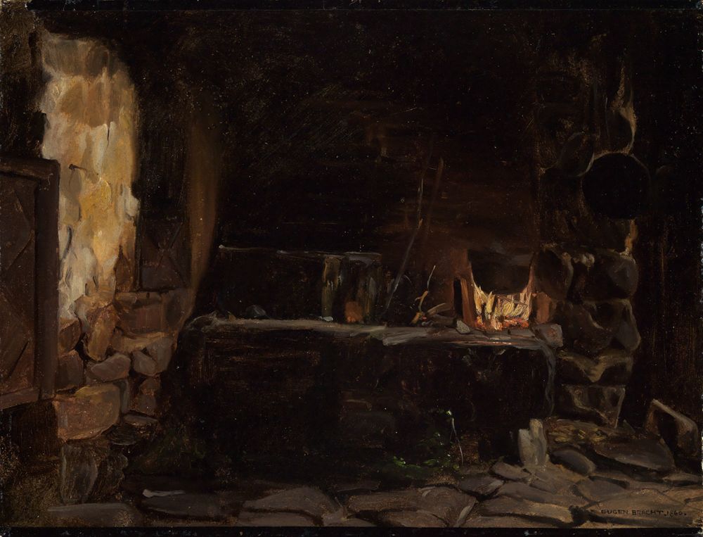 Eugen Bracht - Herd im Thomahaus zu Bernau