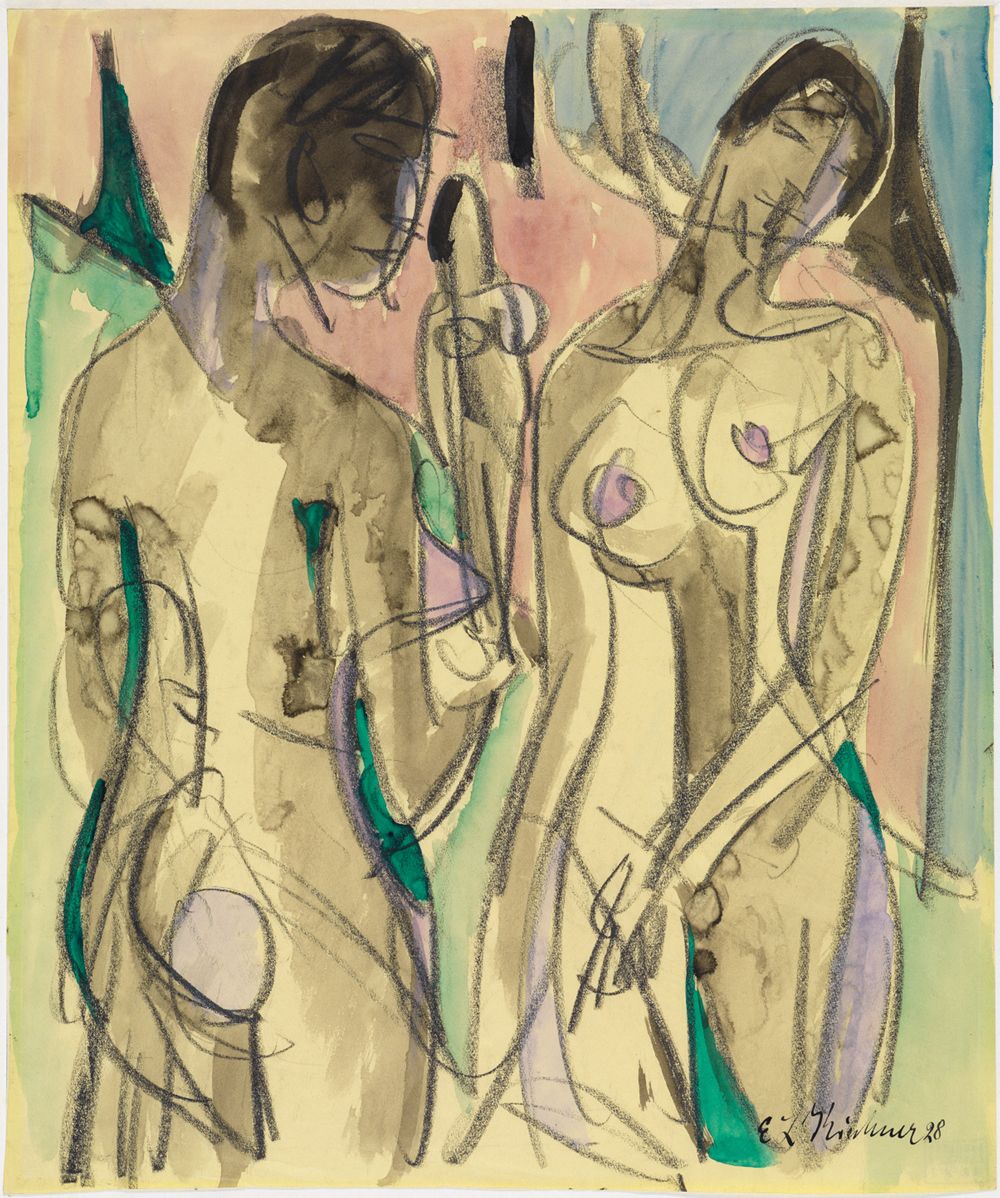 Ernst Ludwig Kirchner - Drei Akte im Wald