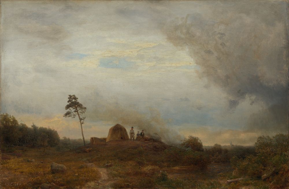 Carl Friedrich Lessing - Polnisches Biwak in der Heide