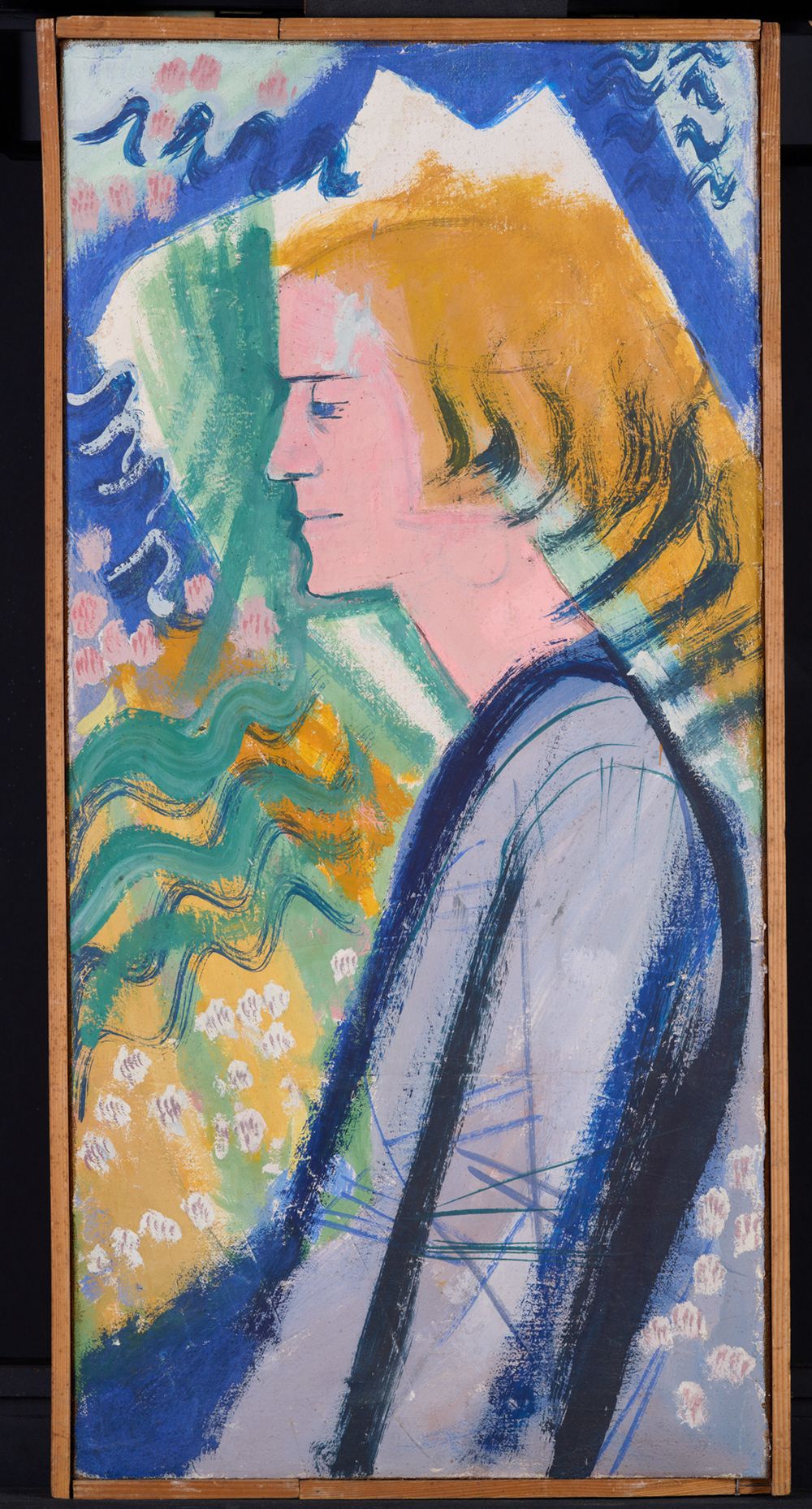 August Babberger - Mädchen mit Landschaft
