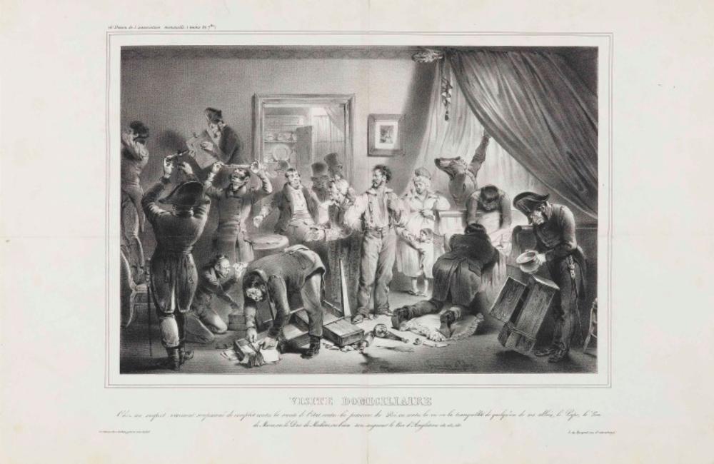 J. J. Grandville - Visite domiciliaire