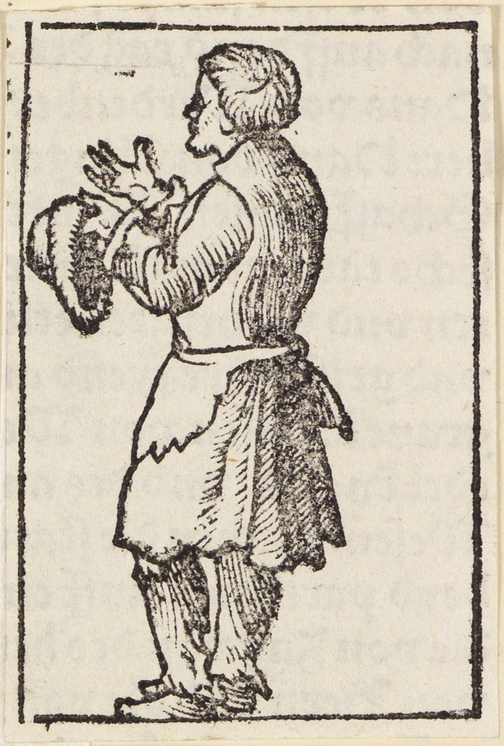 Niklaus Manuel, gen. Deutsch - Handwerker mit vorgerecktem Hut