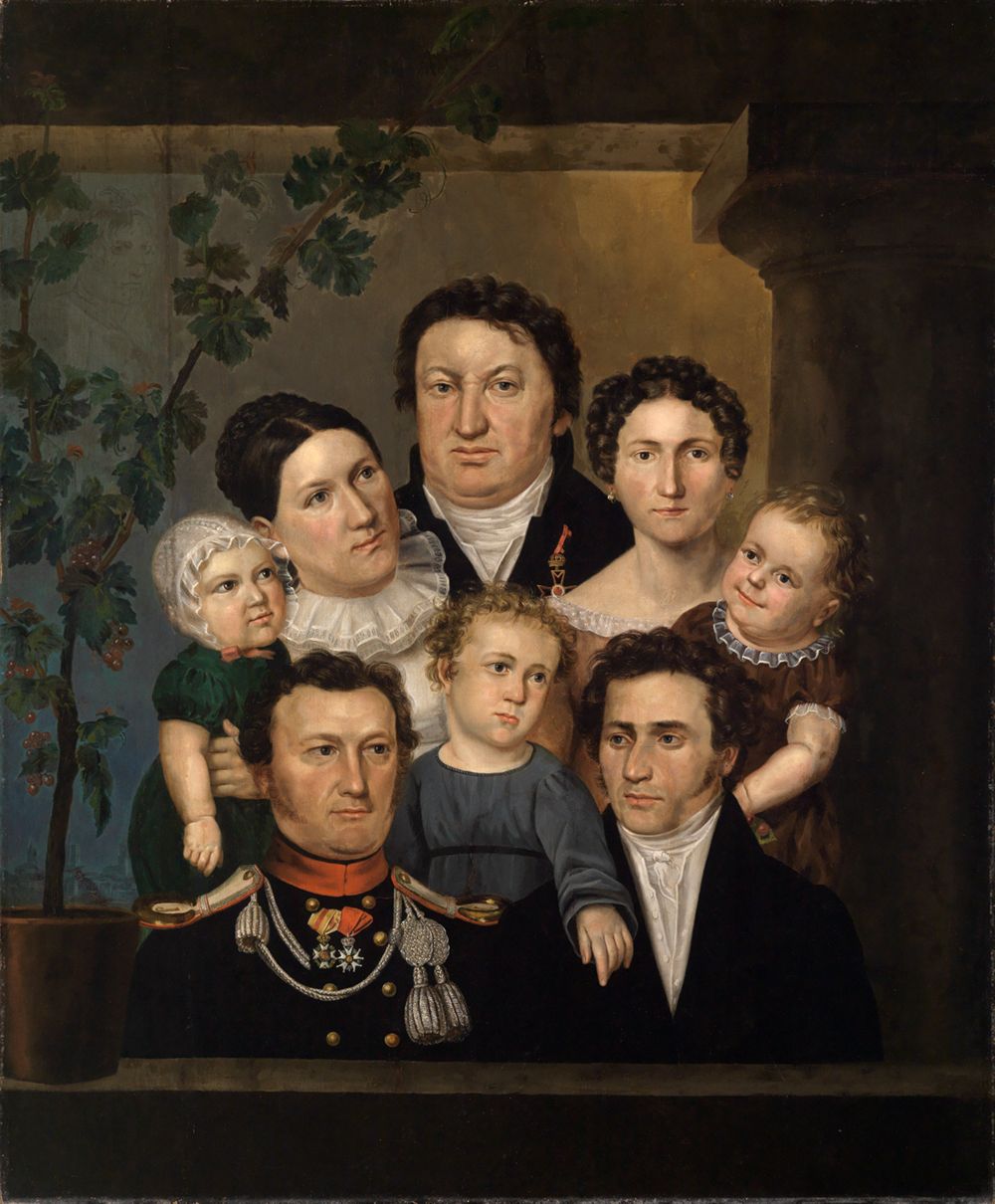 Feodor Iwanowitsch Kalmück(?) - Weinbrenner und seine Familie