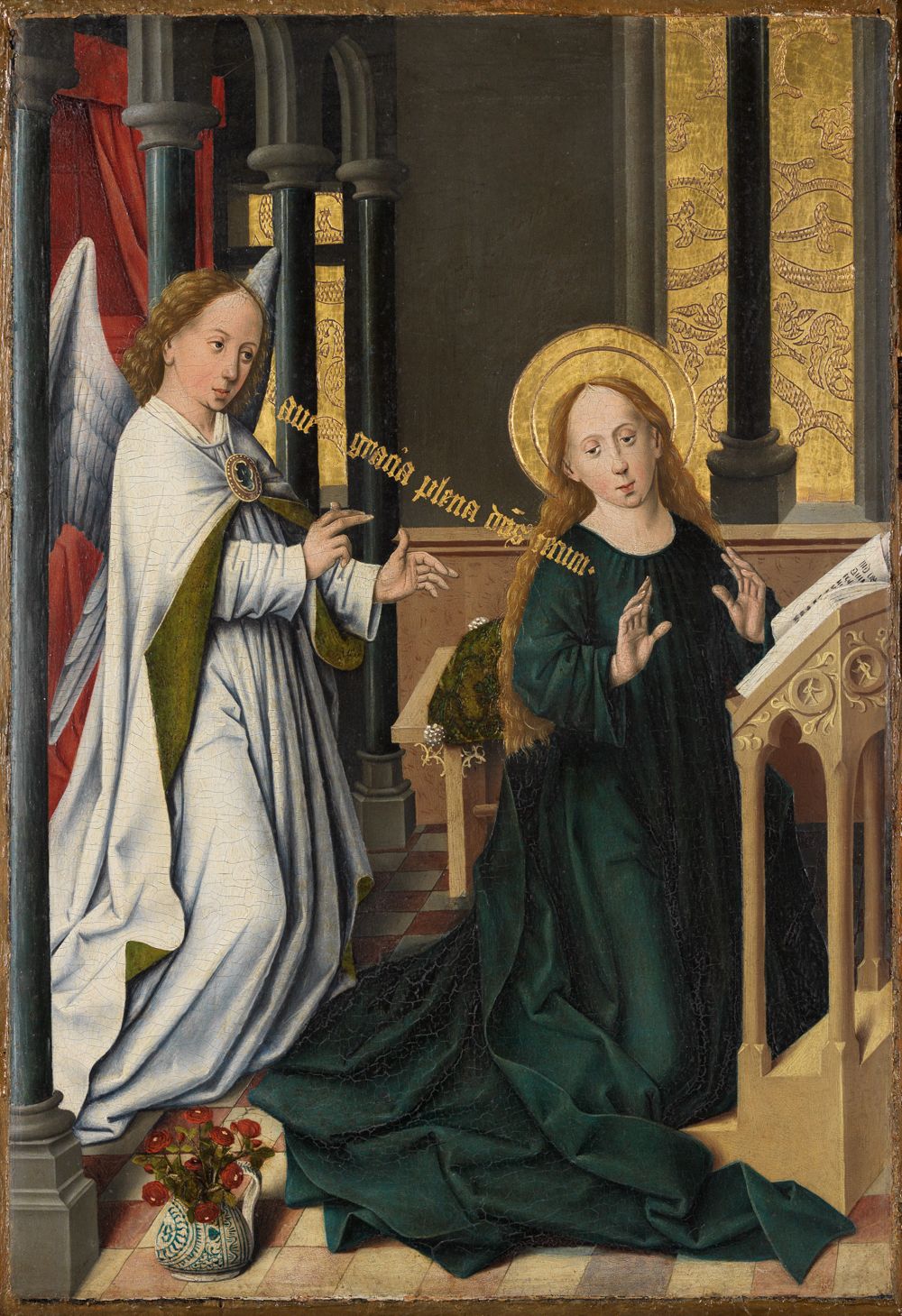 Friedrich Herlin (1425) - Verkündigung an Maria