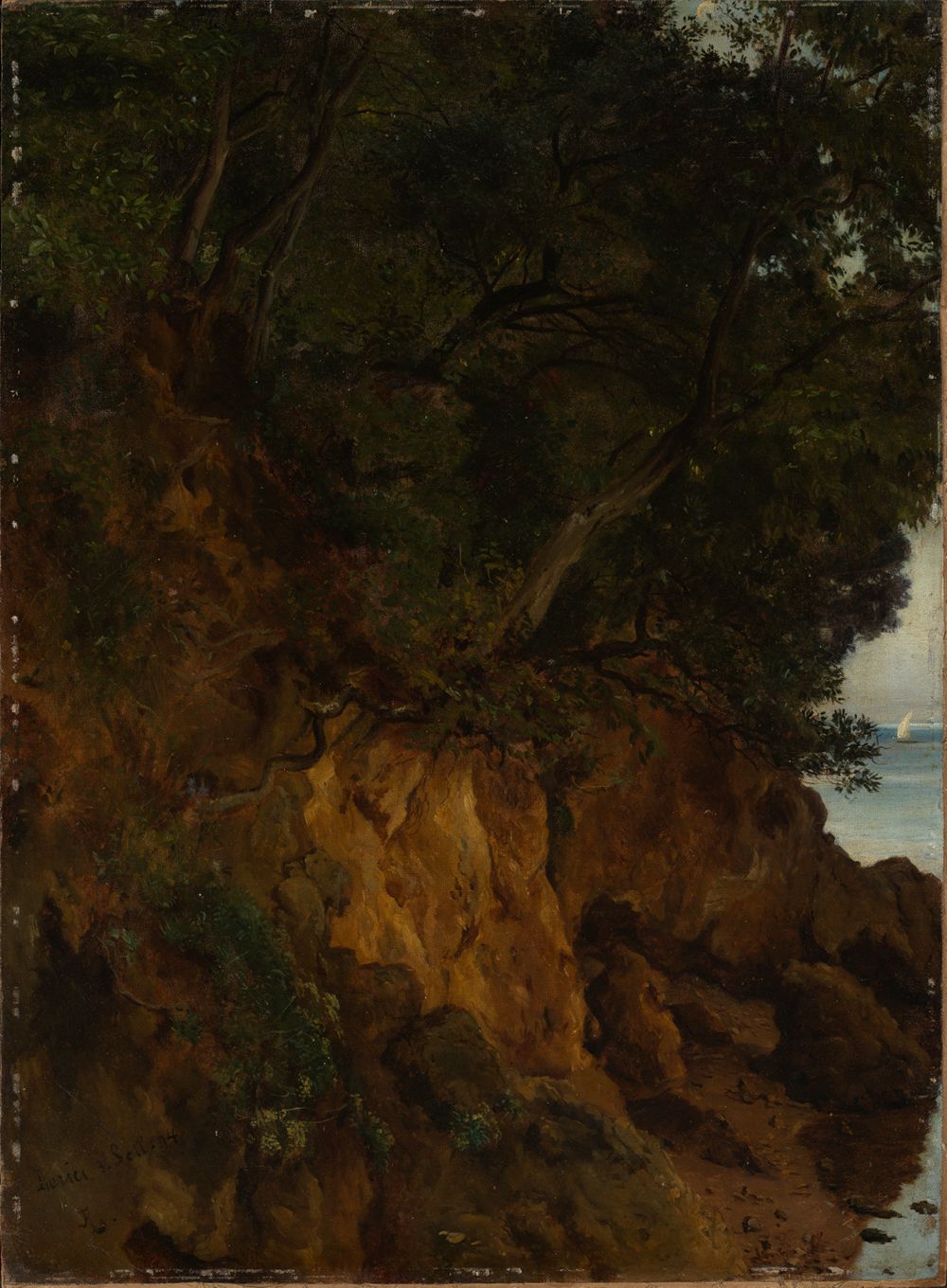 Albert Lang (1847) - Ufer bei Lerici