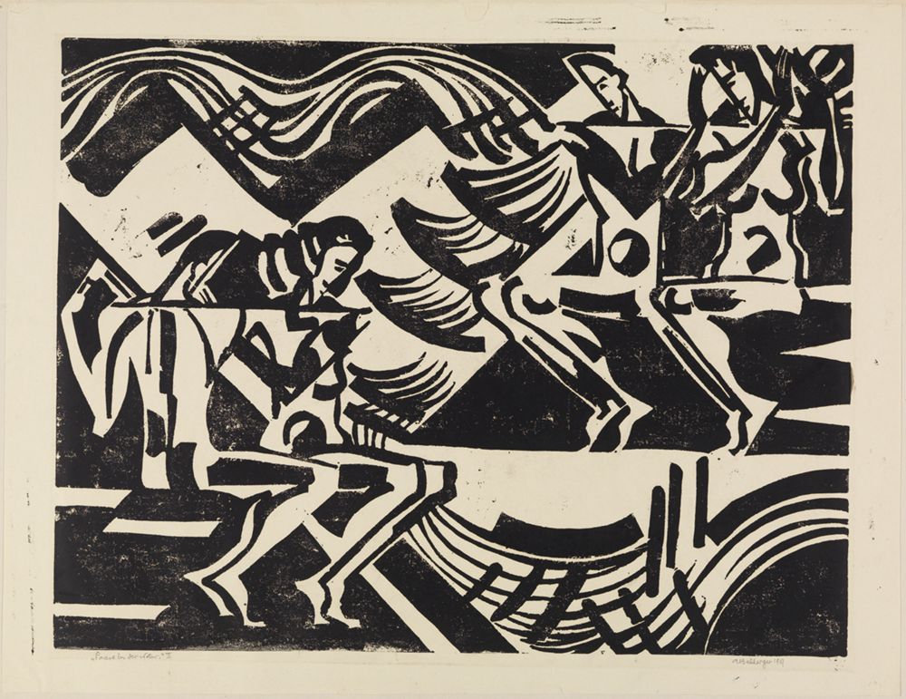 August Babberger - Zwei Paare in der Natur, Blatt II