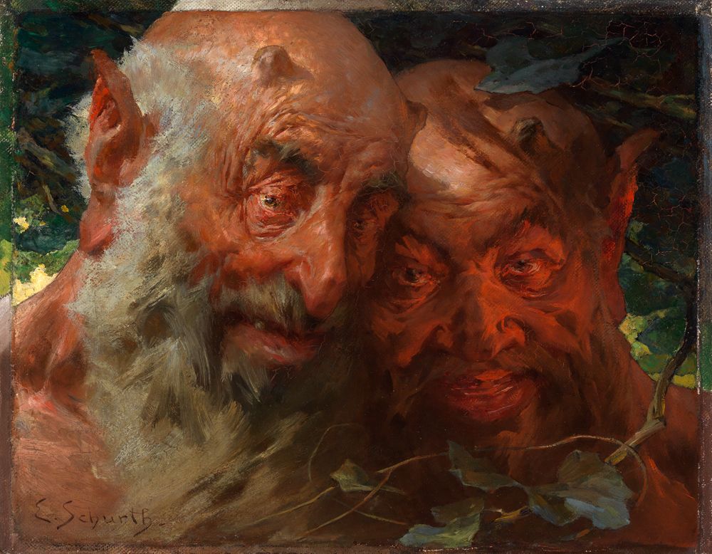 Ernst Schurth - Silenenköpfe