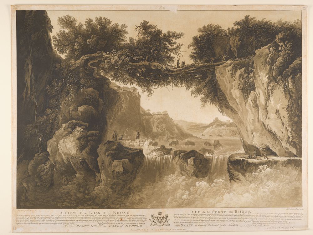 Maria Katharina Prestel - Ansicht der »Perte du Rhône« (Verschwinden der Rhone)