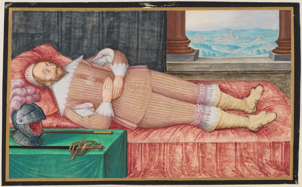 Friedrich Brentel - Friedrich Graf von Solms auf dem Totenbett