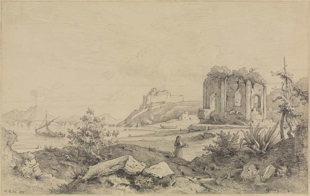 Friedrich Preller (1838) - Landschaft am Golf von Pozzuoli