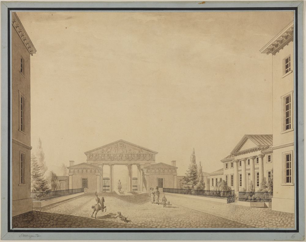 J. J. Berger - Das alte Ettlinger Tor in Karlsruhe