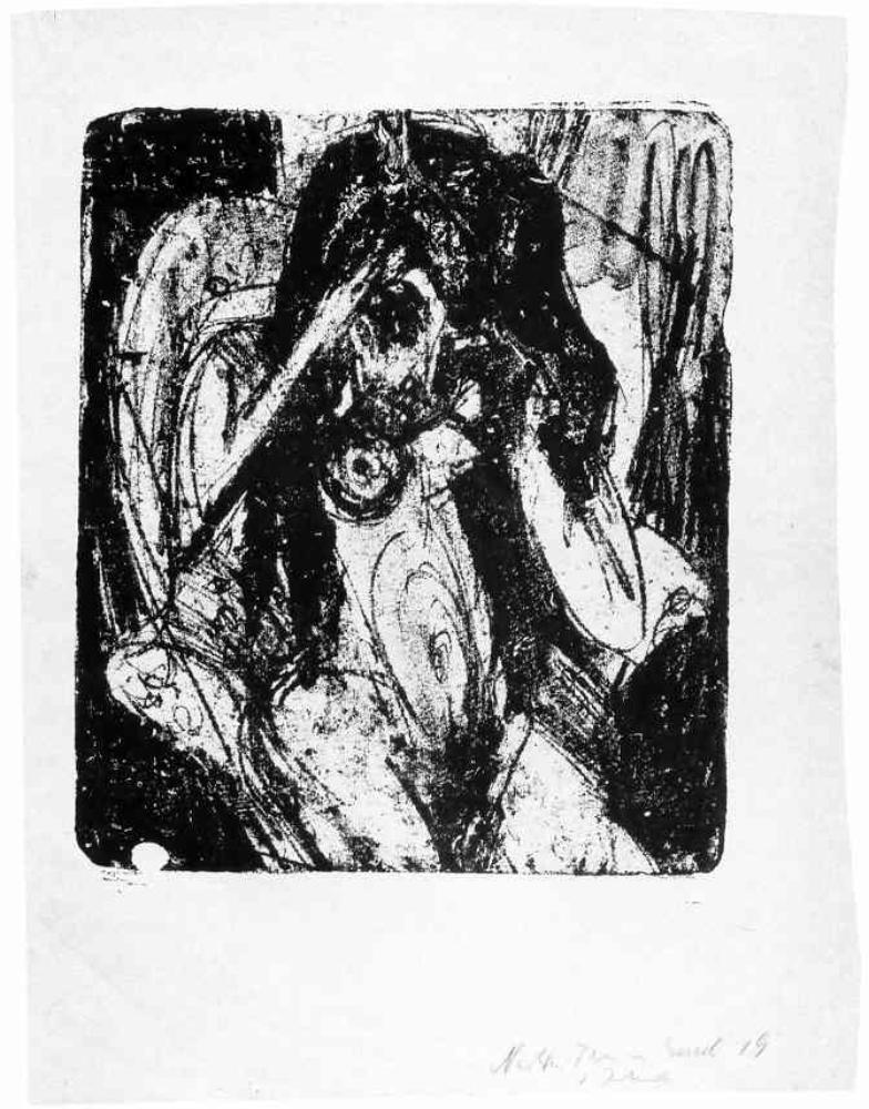 Ernst Ludwig Kirchner - Nackte Frau im Sessel