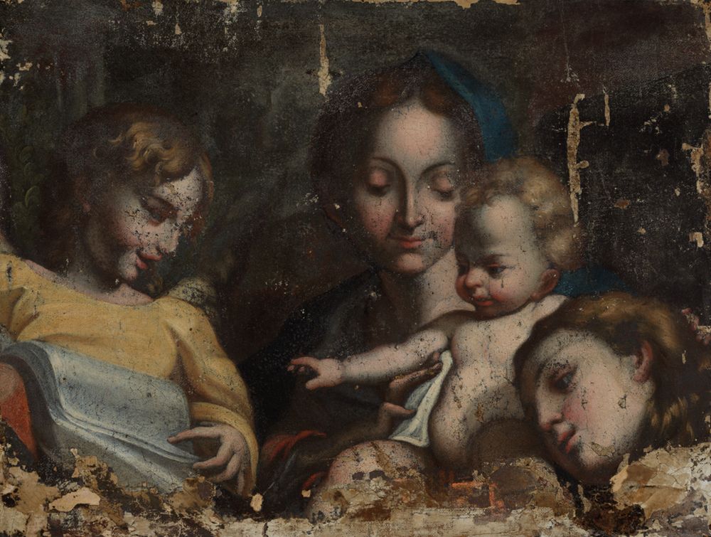 Correggio - Kopie - Maria mit dem Jesuskind, Magdalena und Engel