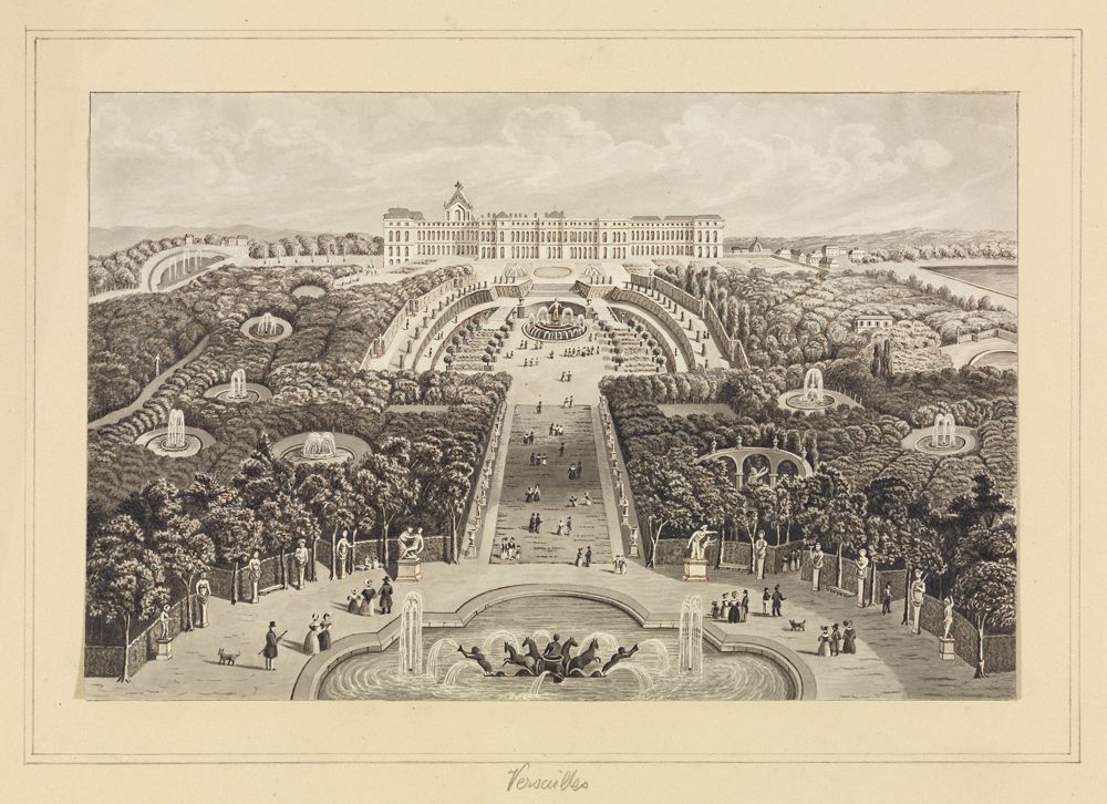 Jules Coignet - Aufriß von Versailles