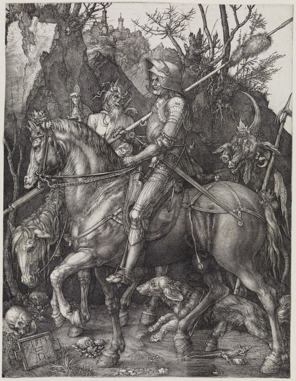 Albrecht Dürer - Der Reiter (Ritter, Tod und Teufel)