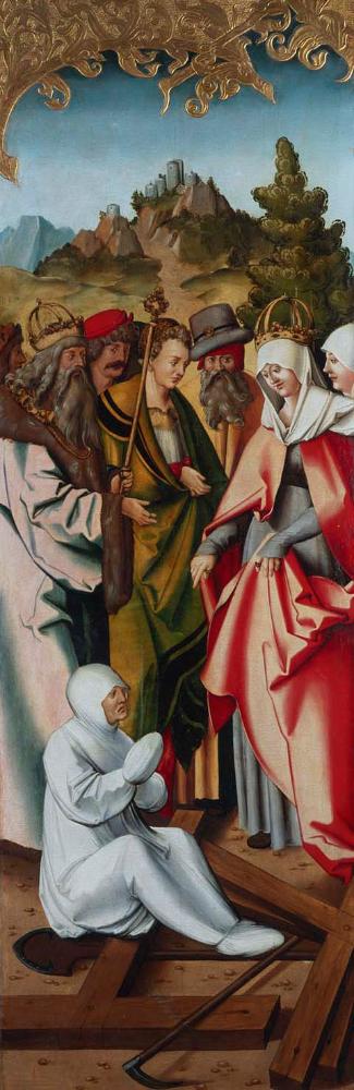 Meister IS mit der Schaufel - Die Auffindung des Wahren Kreuzes durch die Heilige Helena