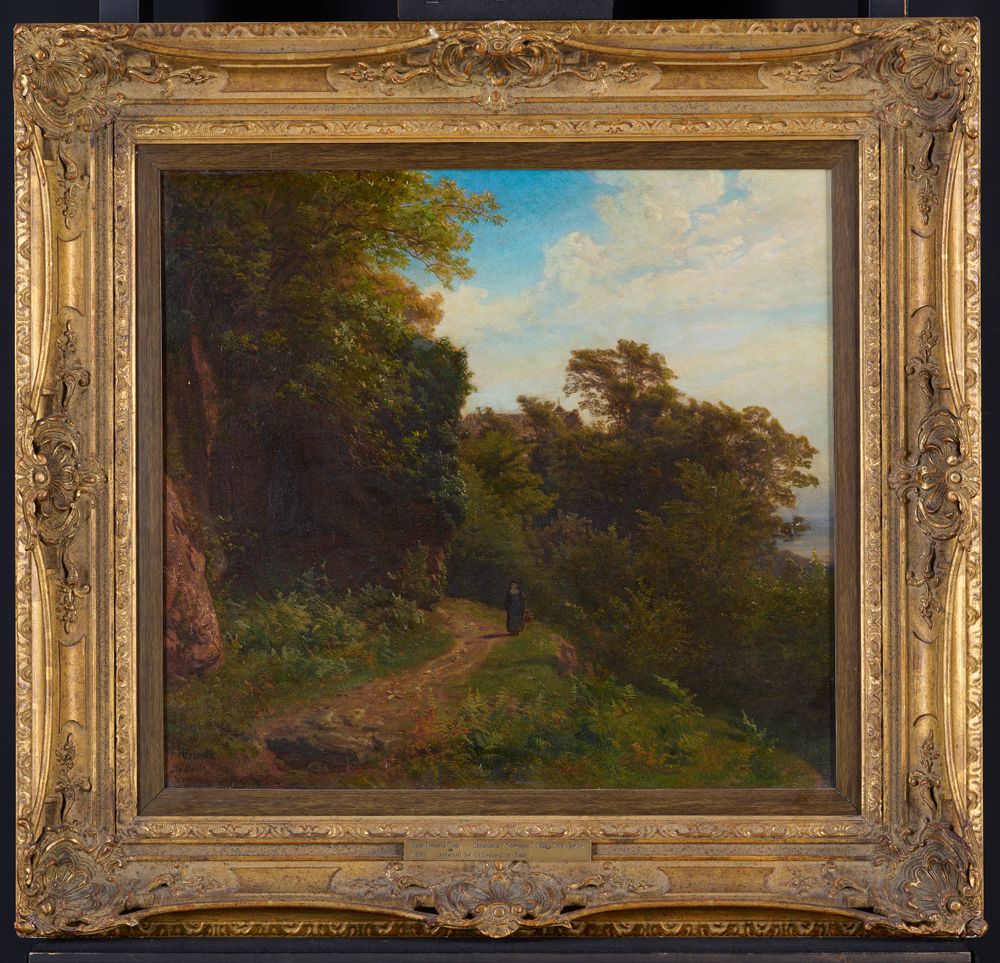Hans Gude - Landschaft bei Odilienberg im Elsass