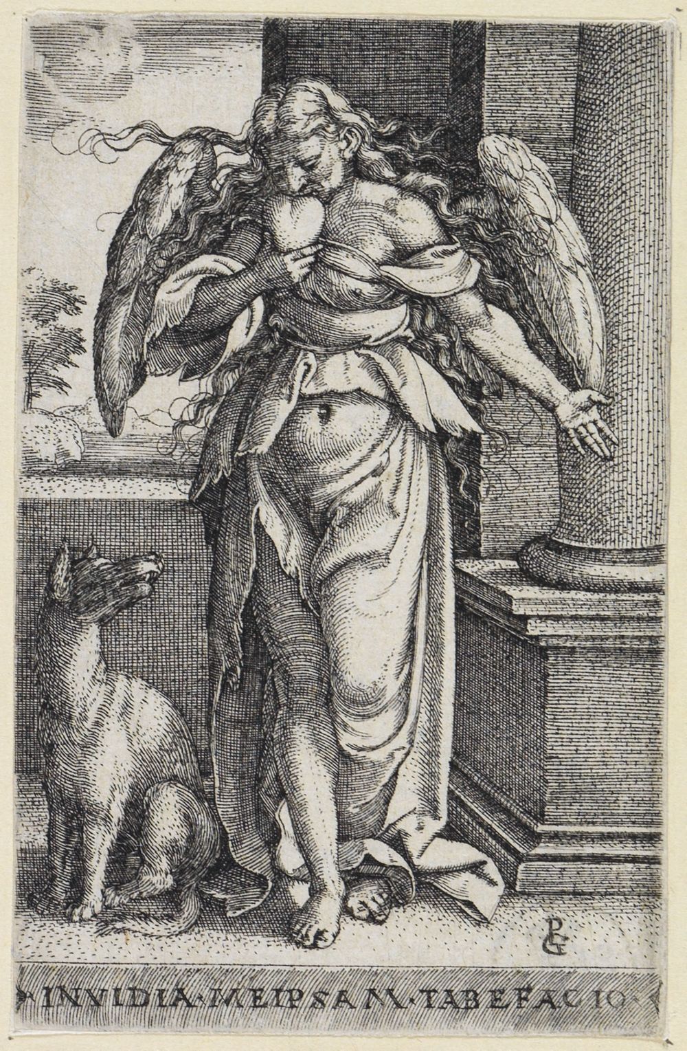 Georg Pencz - Der Neid (Die sieben Todsünden)