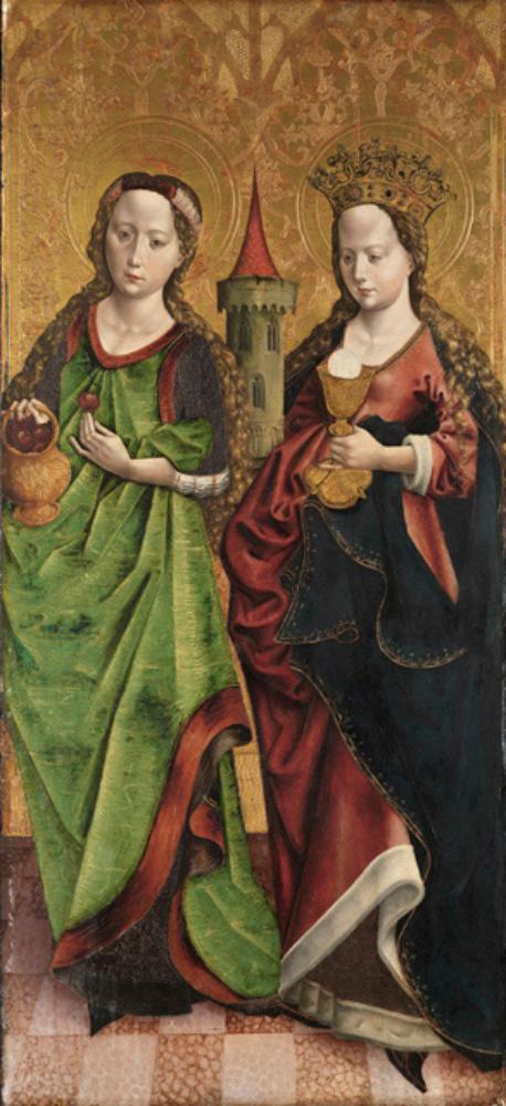 Meister der Benda-Madonna - Die Heiligen Dorothea und Barbara