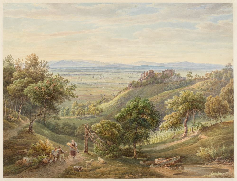 Carl Ludwig Frommel - Schloss Ortenberg vor dem Wiederaufbau