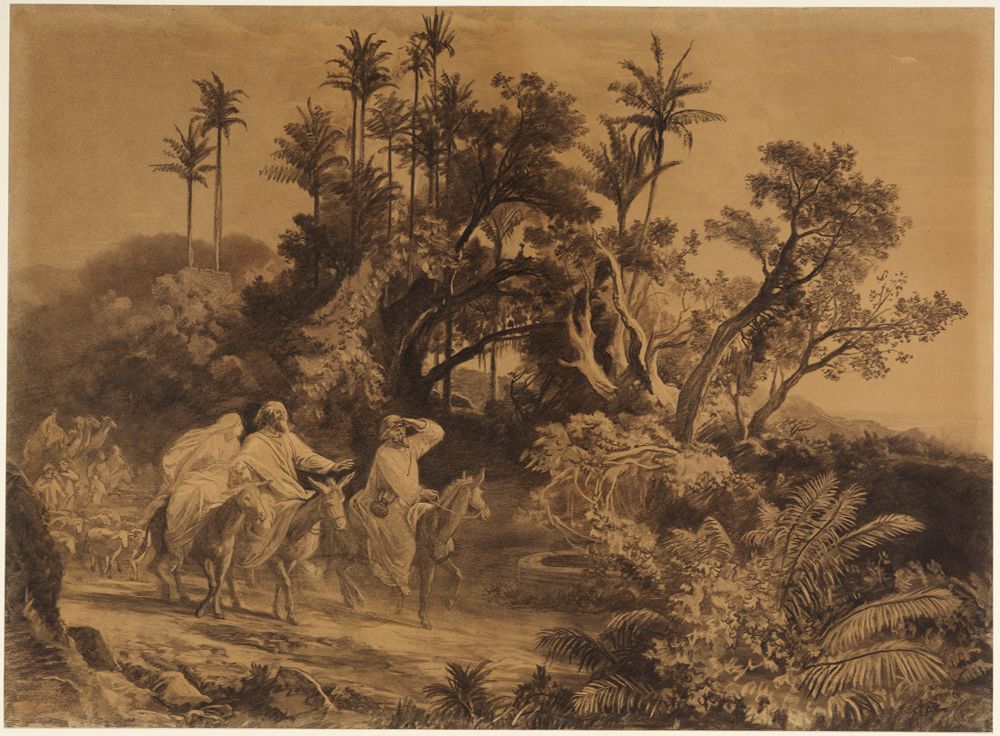 Johann Wilhelm Schirmer - Abrahams Einzug ins gelobte Land (1. Mose 12, 5ff)