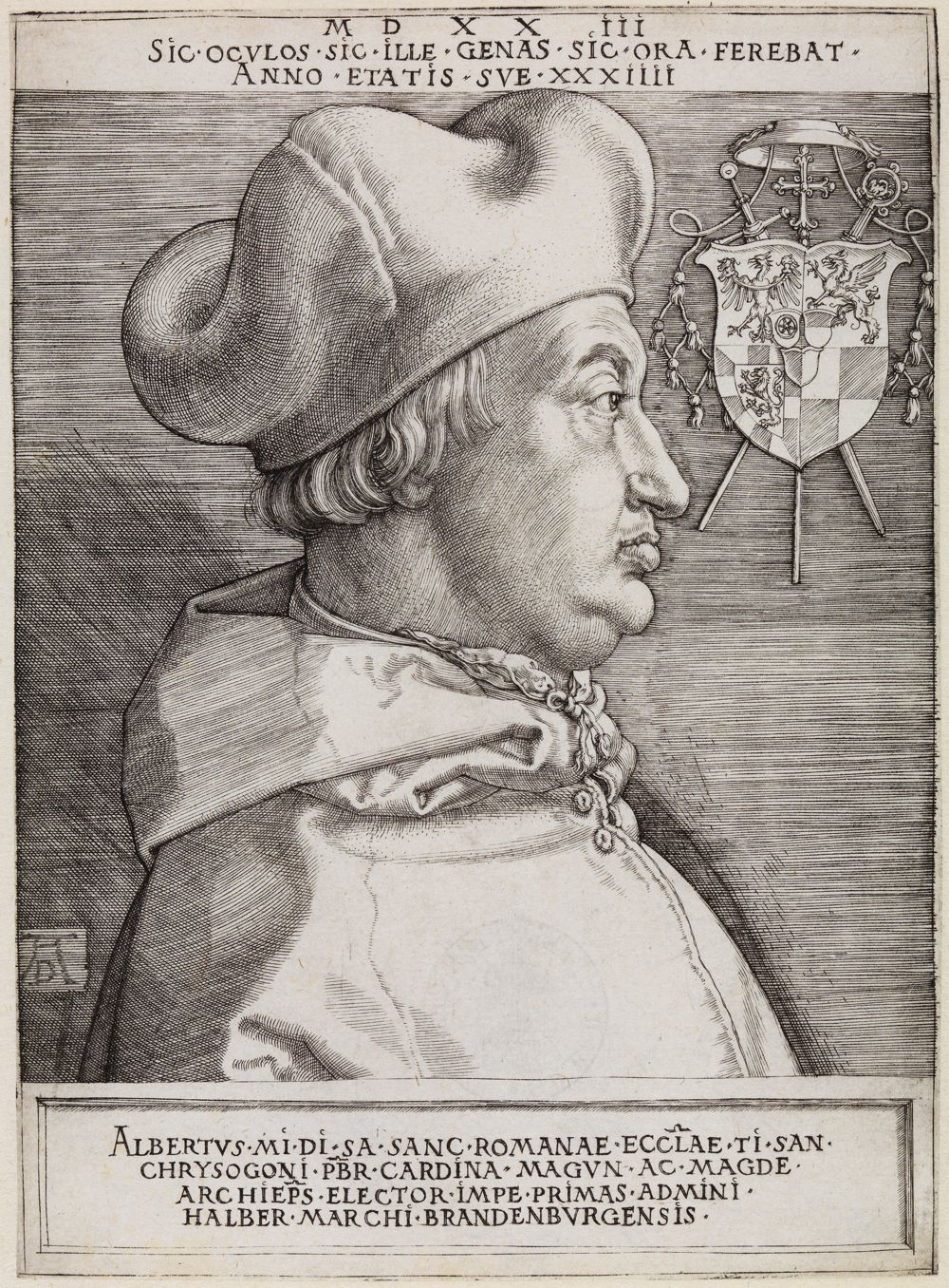 Albrecht Dürer - Kardinal Albrecht von Brandenburg (Der große Kardinal)