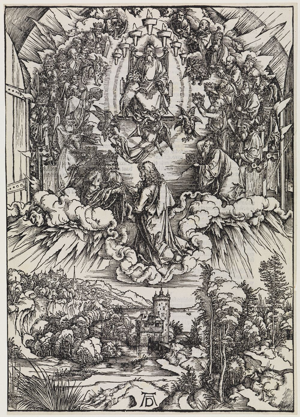 Albrecht Dürer - Johannes vor Gottvater und den Ältesten