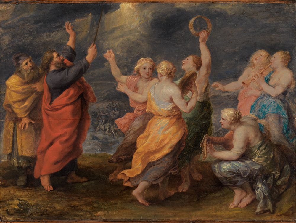 Erasmus Quellinus (1607) - Der Lobgesang Mosis und Mirjams Tanz mit den Weibern