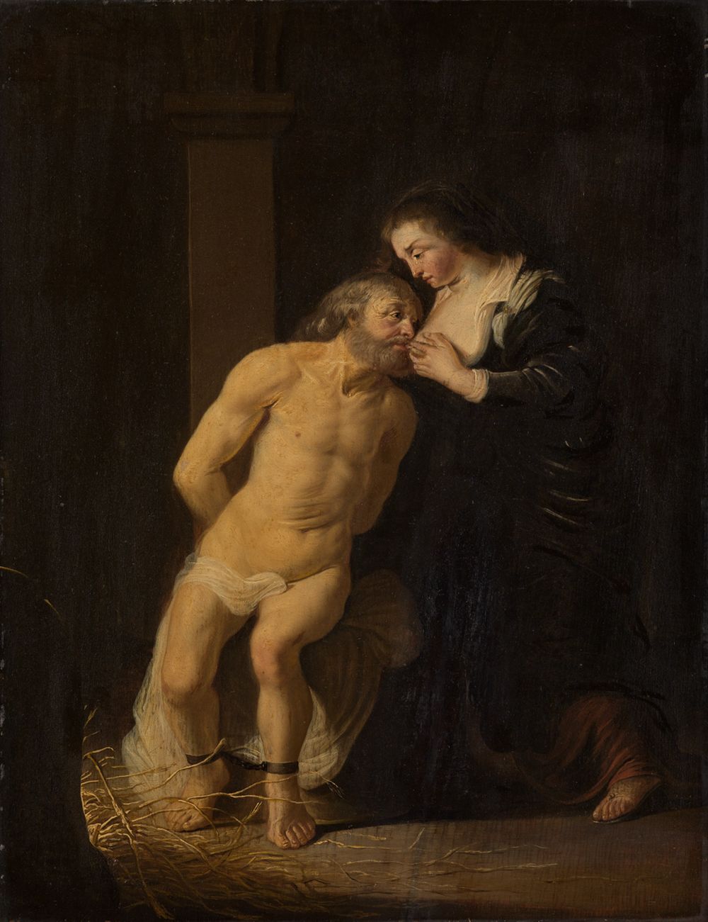 Christiaen Gillisz. van Couwenbergh - Kimon und Pero (Caritas Romana)