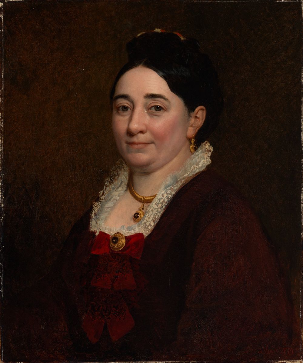 Lorenz Vogel (1848) - Bildnis Frau Oberst Ferdinand Horchler, geb. Daampart aus Liverpool