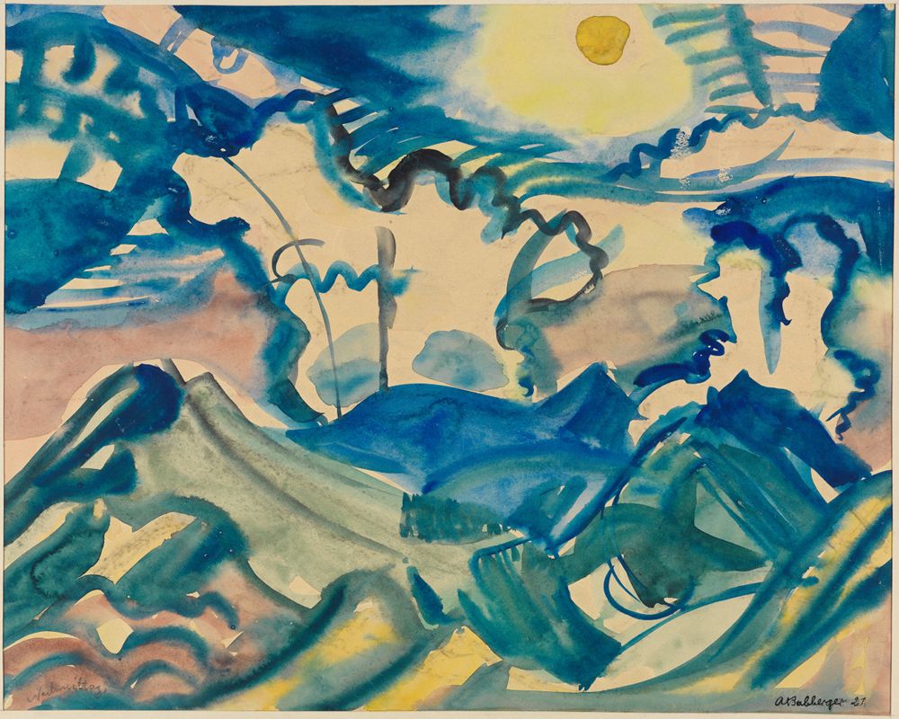August Babberger - Landschaft am Klausenpass (Nachmittag)