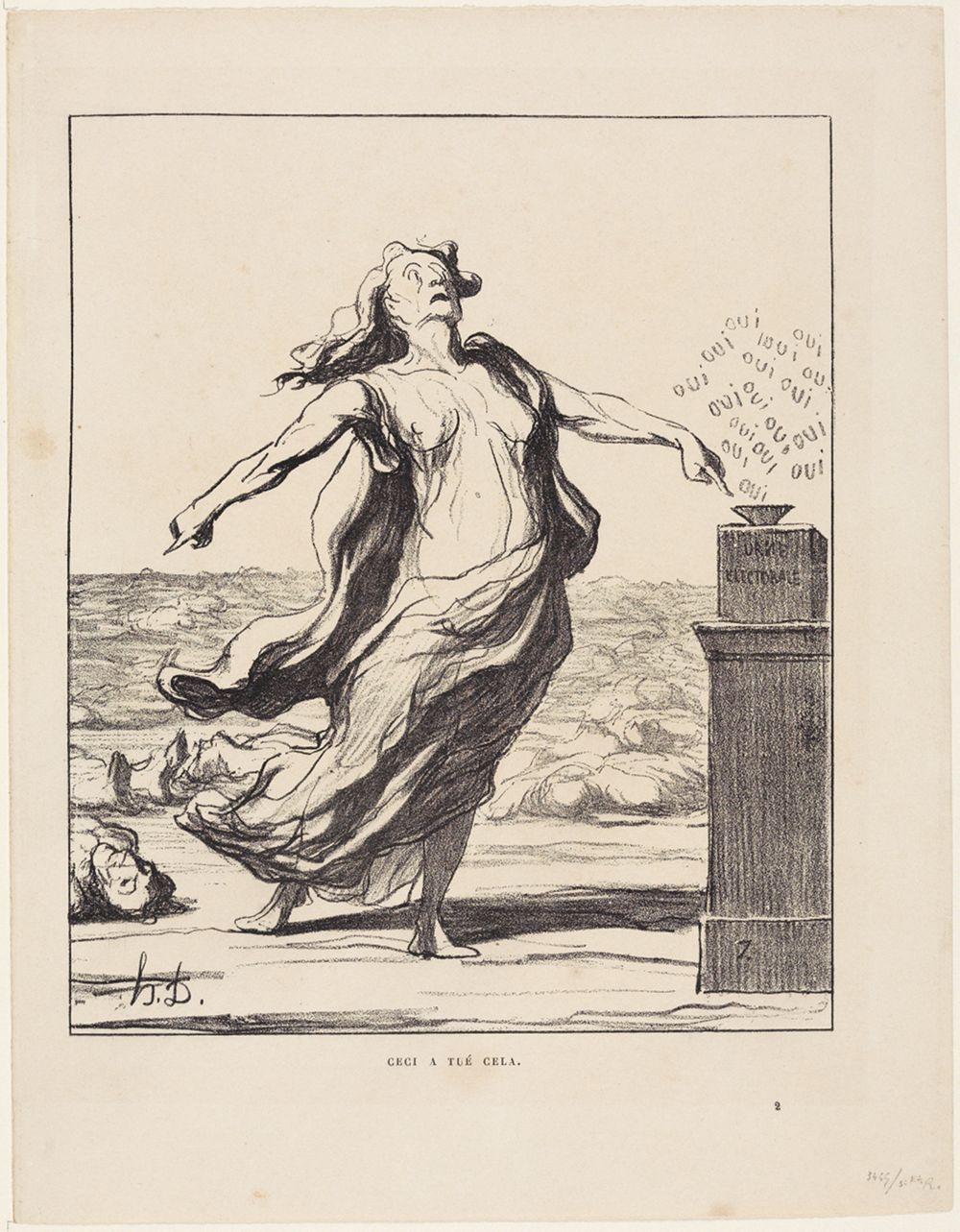 Honoré Daumier - Ceci a tué cela