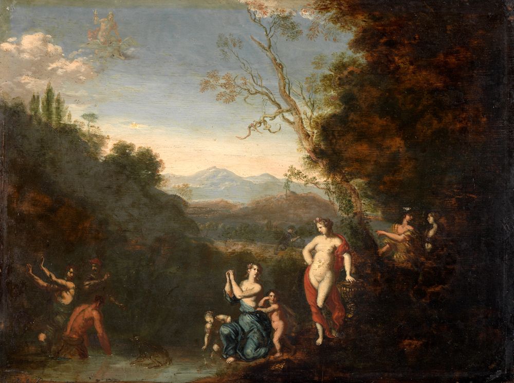 Gerard Hoet (1648) - Latona verwandelt die lykischen Bauern in Frösche