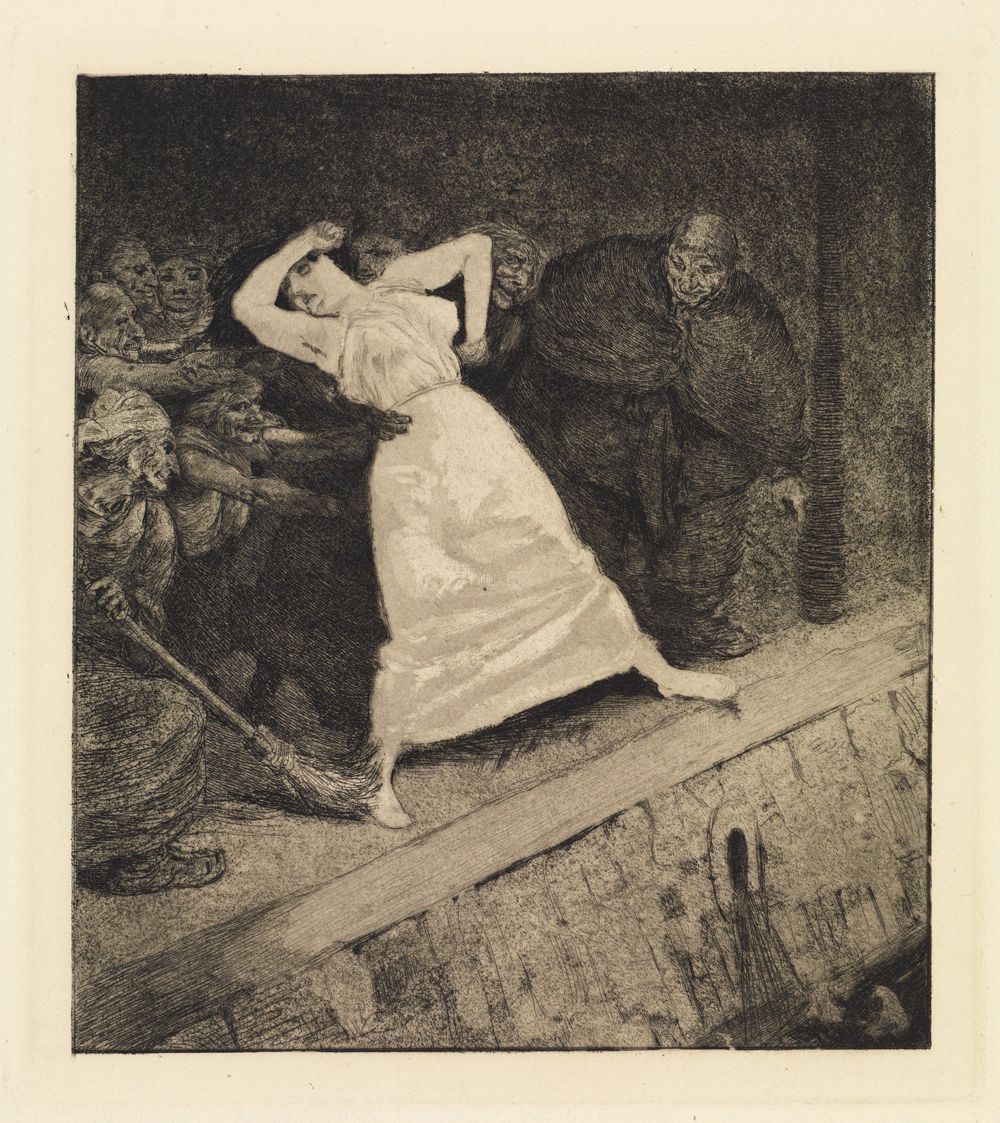 Max Klinger - In die Gosse! (Ein Leben, Opus VIII, Blatt 10)