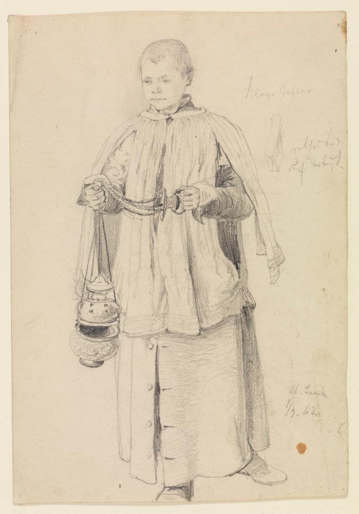 Wilhelm Ludwig Friedrich Riefstahl - Ministrant (Aloys Gufler) mit Räucherfass
