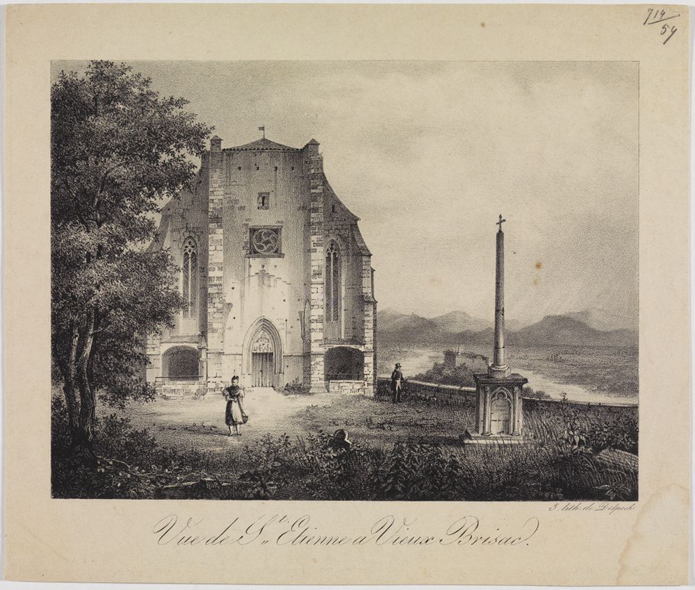 Francois Séraphin Delpech - Vue de St. Etienne a Vieux Brisac