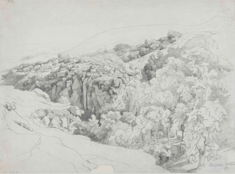 Edmund Friedrich Kanoldt - Landschaft bei Bagnaia