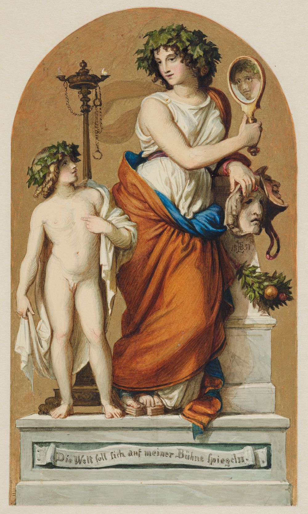 Eduard Julius Friedrich Bendemann - Thalia