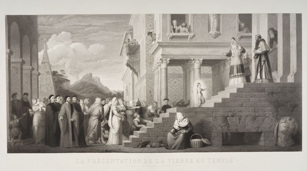 Alphonse François - La présentation de la vierge au temple.