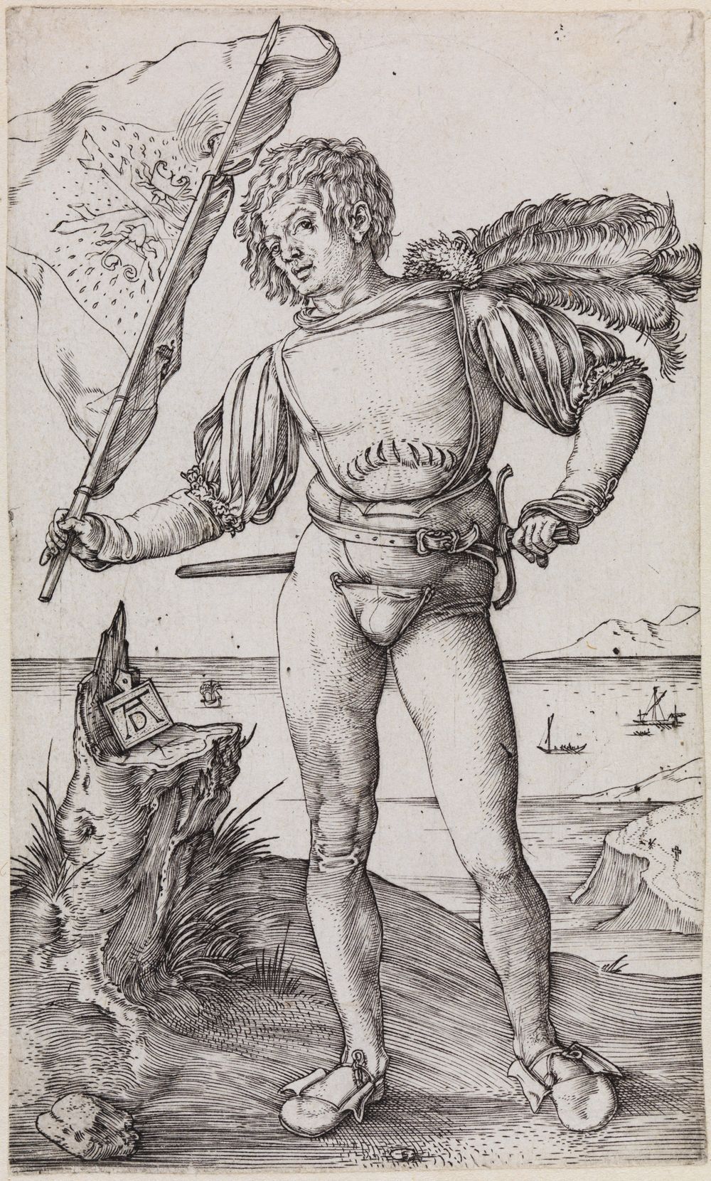 Albrecht Dürer - Der Fahnenschwinger (Der Fähnrich)
