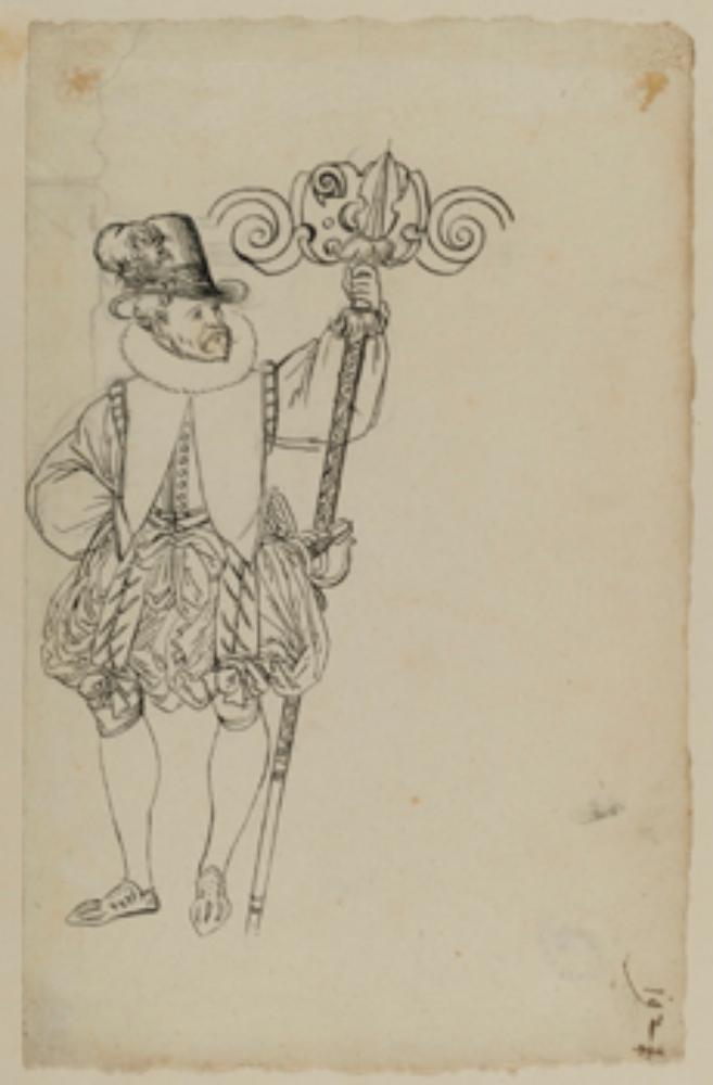 Bartholomäus Lingg (Werkstatt) - Mann mit Spieß