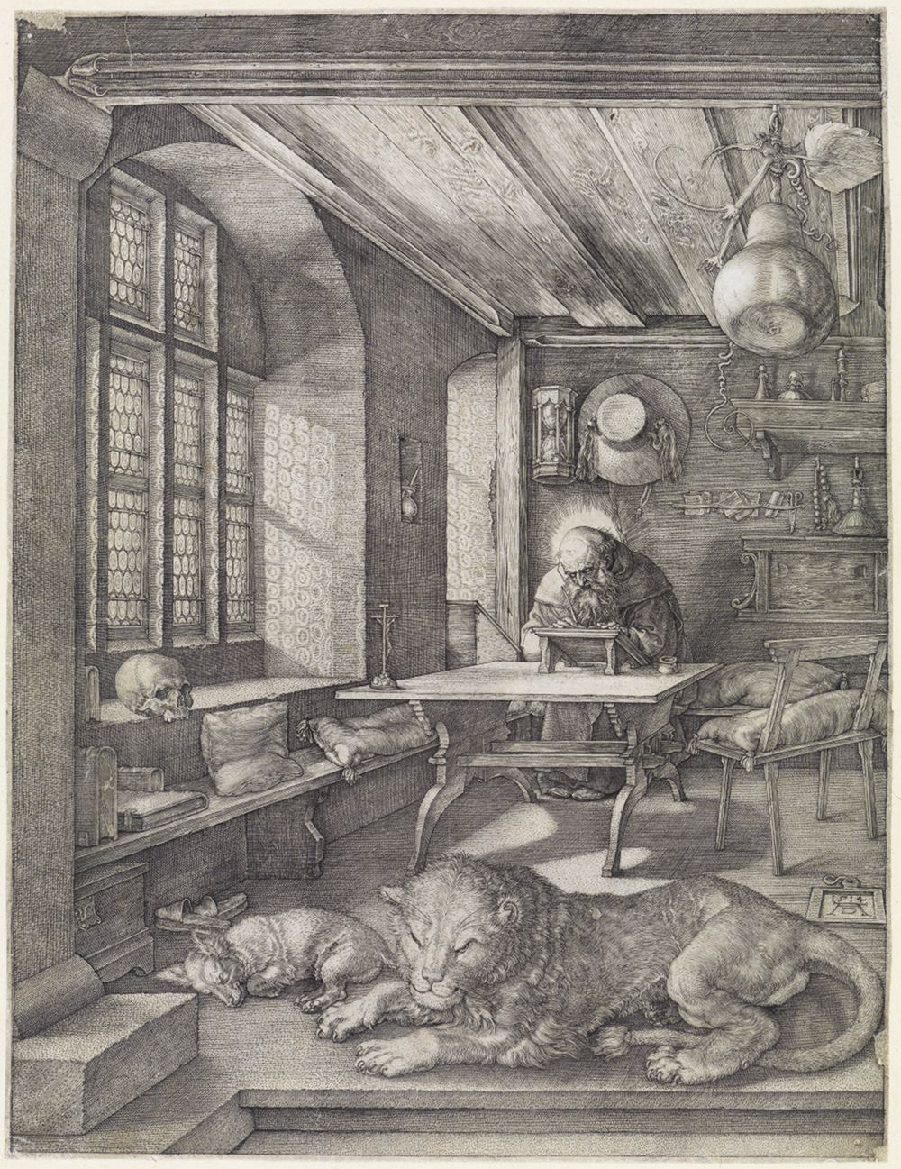 Albrecht Dürer - Der Heilige Hieronymus im Gehäus