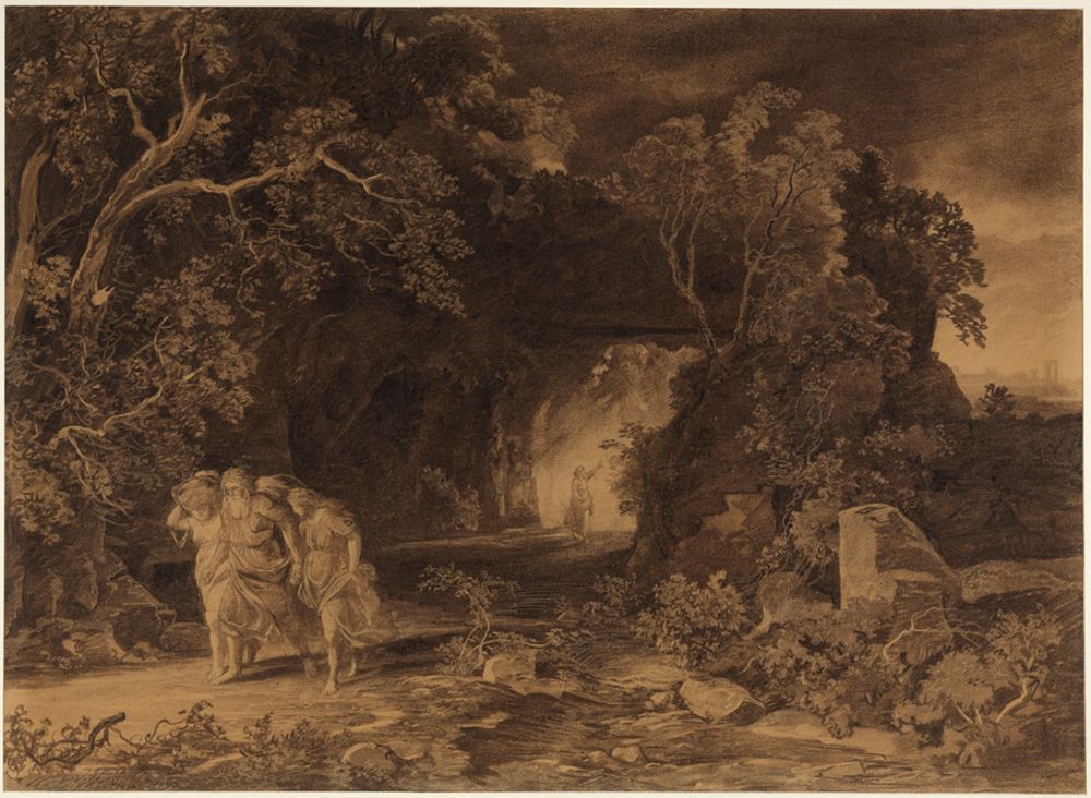 Johann Wilhelm Schirmer - Loths Flucht (1. Mose 19, 24-26)