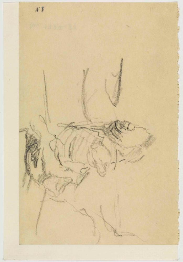 Édouard Vuillard - Oberkörper mit beiden Händen