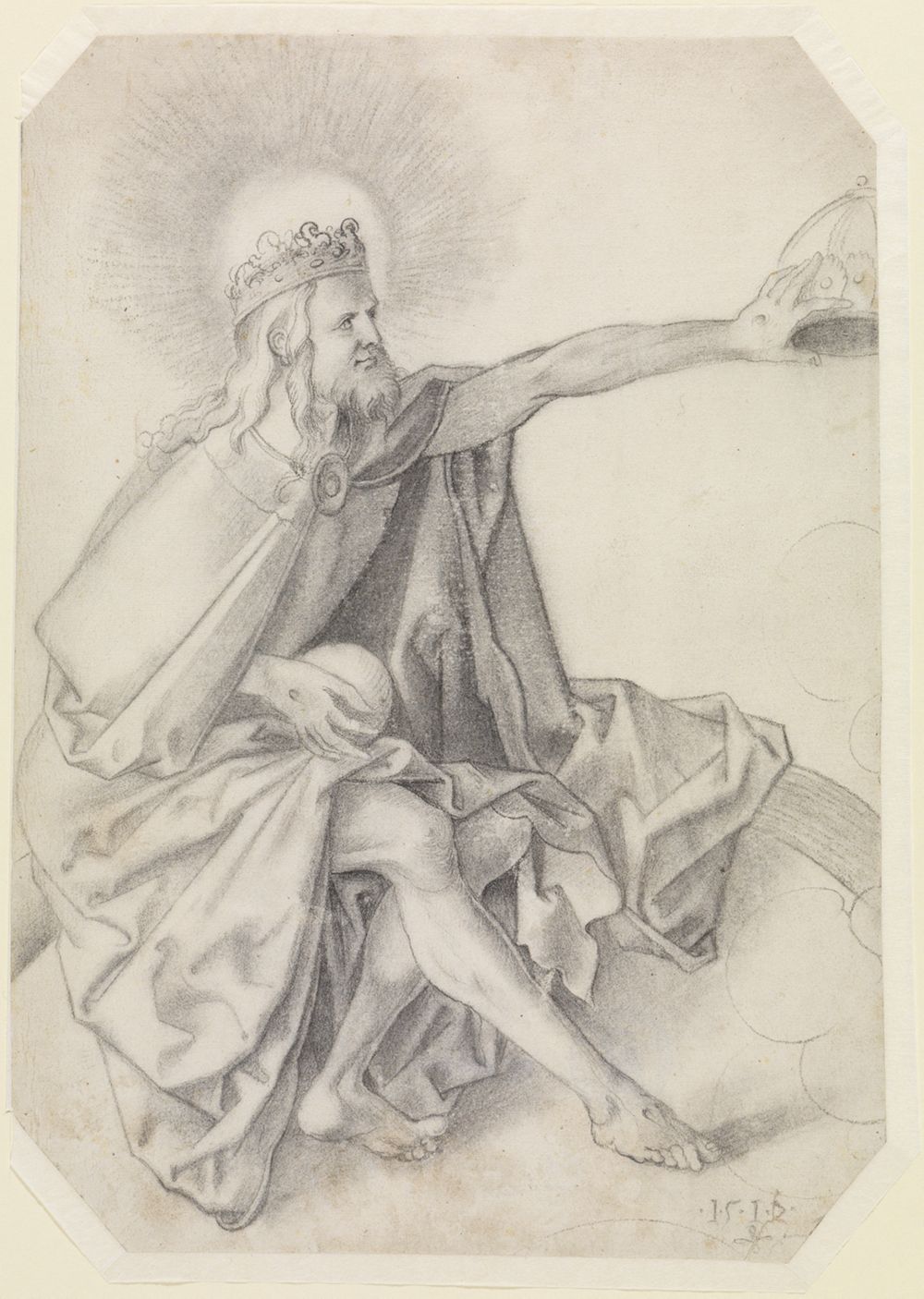Hans Baldung - Kopie - Sitzender Christus, krönend