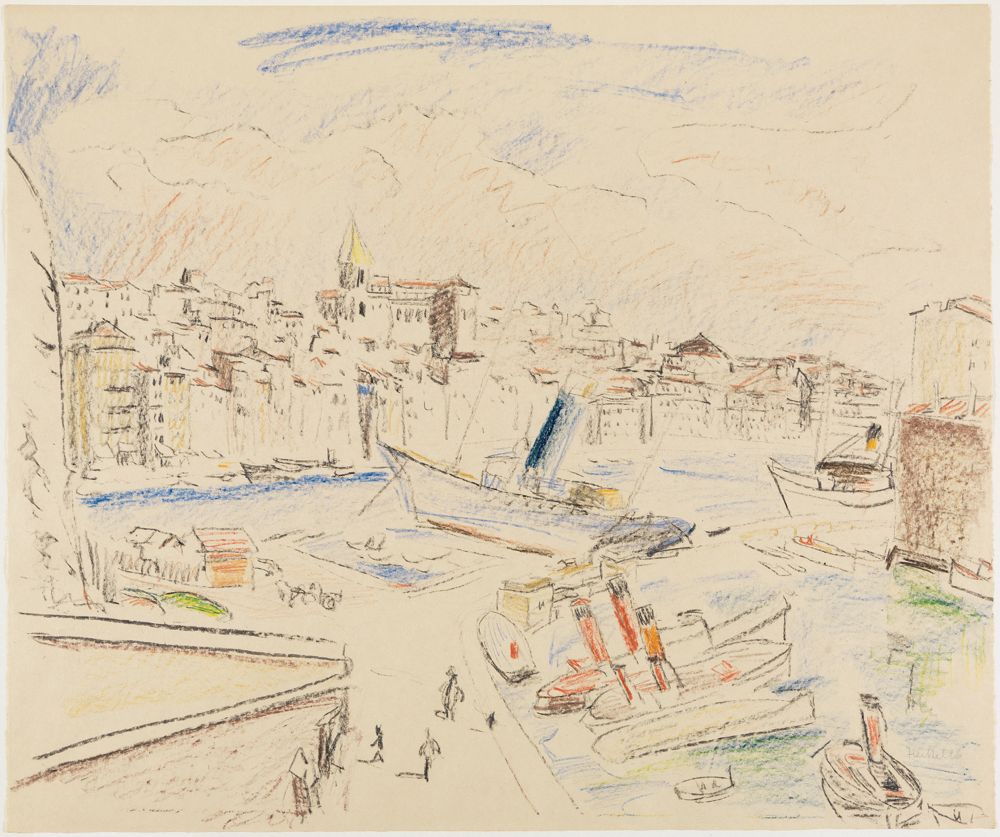 Erich Heckel - Der alte Hafen in Marseille