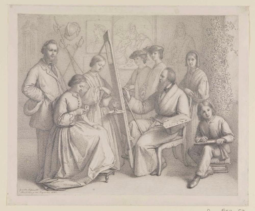 Guido Philipp Schmitt - Der Maler Georg Philipp Schmitt im Kreis seiner Familie